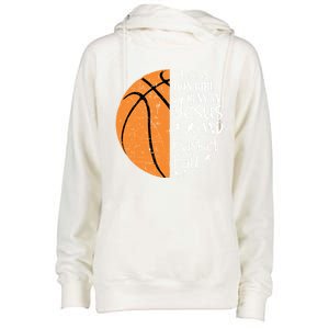 Christian Basketball Funny Gift N Jesus Sayings Gift Womens Funnel Neck Pullover Hood