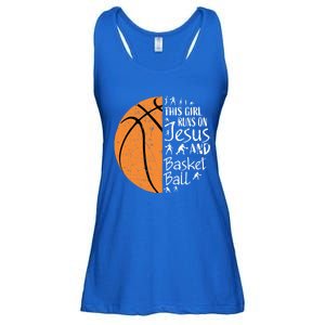 Christian Basketball Funny Gift N Jesus Sayings Gift Ladies Essential Flowy Tank