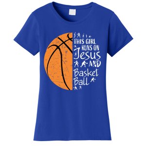 Christian Basketball Funny Gift N Jesus Sayings Gift Women's T-Shirt