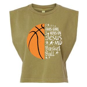 Christian Basketball Funny Gift N Jesus Sayings Gift Garment-Dyed Women's Muscle Tee