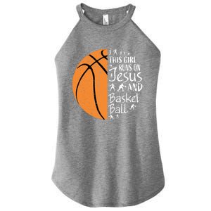 Christian Basketball Funny Gift N Jesus Sayings Gift Women's Perfect Tri Rocker Tank