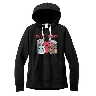 Cute Best Friends Salt And Pepper Funny Gift Women's Fleece Hoodie