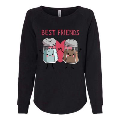 Cute Best Friends Salt And Pepper Funny Gift Womens California Wash Sweatshirt