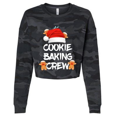 Cookie Bakingcrew Funny Christmas Pajama Gift Cropped Pullover Crew