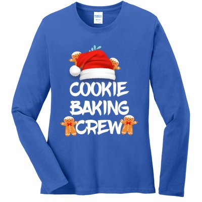 Cookie Bakingcrew Funny Christmas Pajama Gift Ladies Long Sleeve Shirt