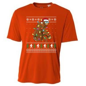 Christmas Bigfoot Funny Ugly Xmas Great Gift Cooling Performance Crew T-Shirt