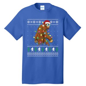 Christmas Bigfoot Funny Ugly Xmas Great Gift Tall T-Shirt