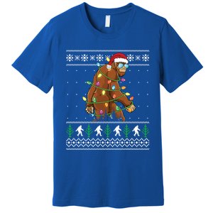 Christmas Bigfoot Funny Ugly Xmas Great Gift Premium T-Shirt