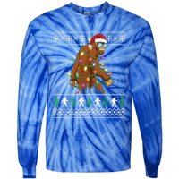 Christmas Bigfoot Funny Ugly Xmas Great Gift Tie-Dye Long Sleeve Shirt