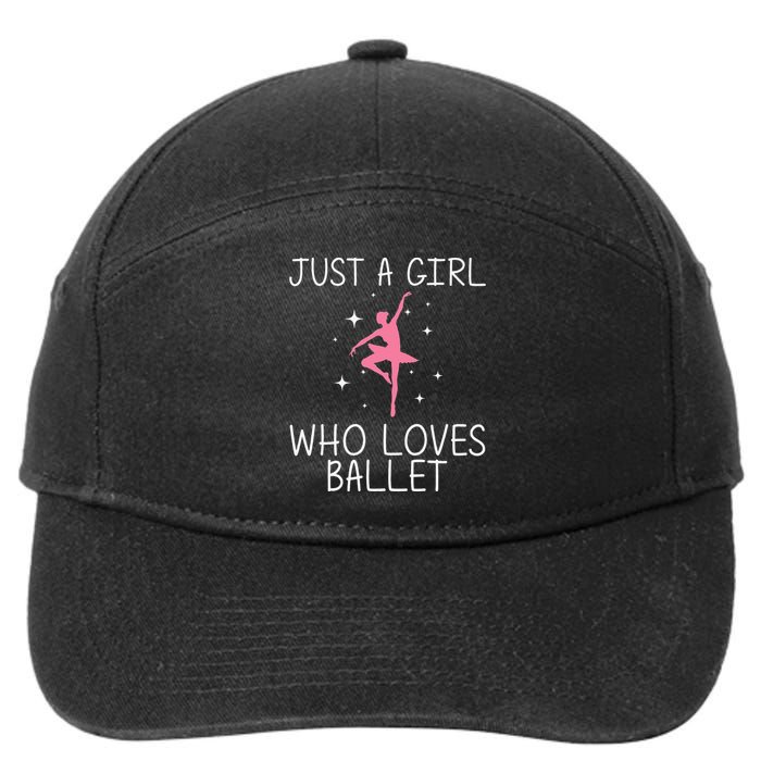 Cool Ballet For Ballerina Dance Ballet Dancer 7-Panel Snapback Hat