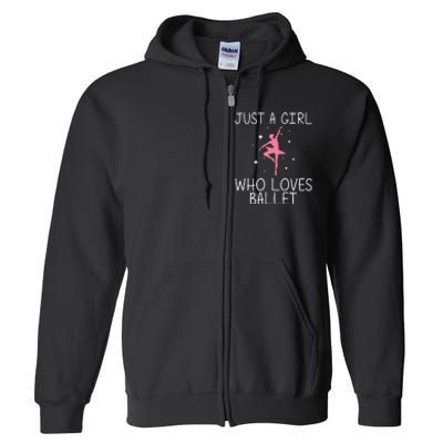 Cool Ballet For Ballerina Dance Ballet Dancer Full Zip Hoodie