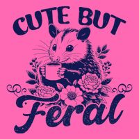 Cute But Feral Possum Outfits Funny Opossum Stripe Pom Pom Beanie