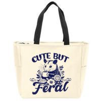 Cute But Feral Possum Outfits Funny Opossum Zip Tote Bag