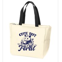 Cute But Feral Possum Outfits Funny Opossum Zip Tote Bag