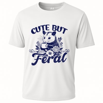 Cute But Feral Possum Outfits Funny Opossum Performance Shirt