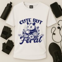 Cute But Feral Possum Outfits Funny Opossum Performance Shirt