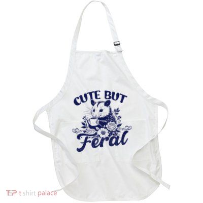 Cute But Feral Possum Outfits Funny Opossum Apron