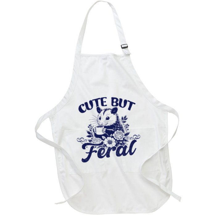 Cute But Feral Possum Outfits Funny Opossum Apron