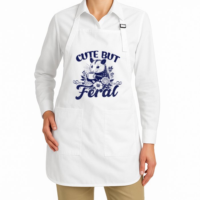 Cute But Feral Possum Outfits Funny Opossum Apron