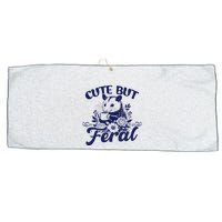 Cute But Feral Possum Outfits Funny Opossum Large Microfiber Waffle Golf Towel