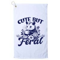 Cute But Feral Possum Outfits Funny Opossum Golf Towel