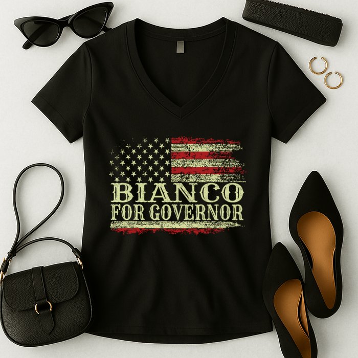 Chad Bianco For Governor Bianco For California Governor Women's V-Neck T-Shirt