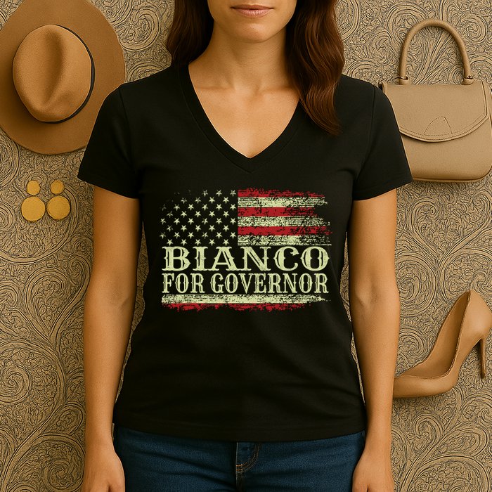 Chad Bianco For Governor Bianco For California Governor Women's V-Neck T-Shirt