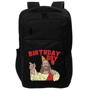 Christmas Birthday Funny Jesus Religion Christian Gift Impact Tech Backpack