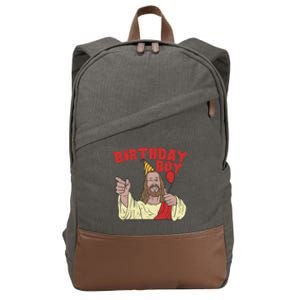 Christmas Birthday Funny Jesus Religion Christian Gift Cotton Canvas Backpack