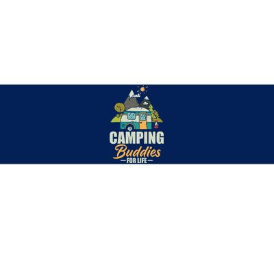 Camping Buddies For Life Gift RV Camping Wilderness Bumper Sticker