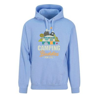 Camping Buddies For Life Gift RV Camping Wilderness Unisex Surf Hoodie