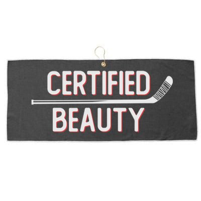 Certified Beauty Funny Ice Hockey Slang Wheel Snipe Celly Cool Gift Large Microfiber Waffle Golf Towel