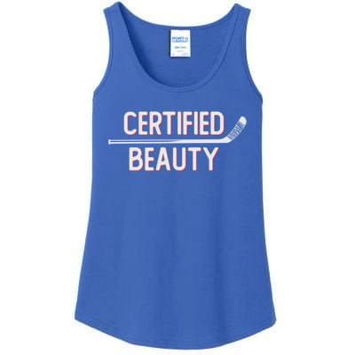 Certified Beauty Funny Ice Hockey Slang Wheel Snipe Celly Cool Gift Ladies Essential Tank