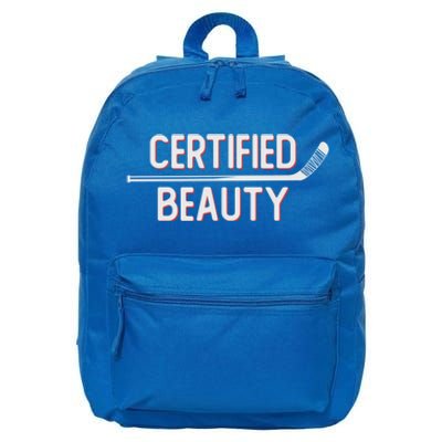 Certified Beauty Funny Ice Hockey Slang Wheel Snipe Celly Cool Gift 16 in Basic Backpack