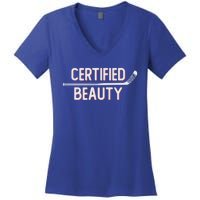 Certified Beauty Funny Ice Hockey Slang Wheel Snipe Celly Cool Gift Women's V-Neck T-Shirt