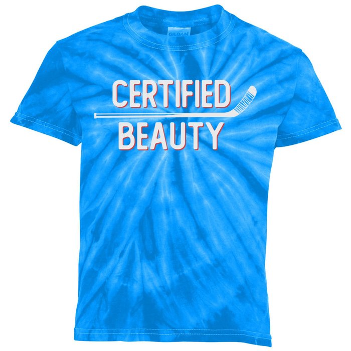 Certified Beauty Funny Ice Hockey Slang Wheel Snipe Celly Cool Gift Kids Tie-Dye T-Shirt