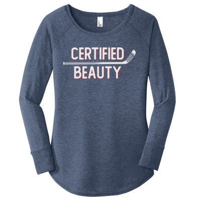 Certified Beauty Funny Ice Hockey Slang Wheel Snipe Celly Cool Gift Women's Perfect Tri Tunic Long Sleeve Shirt