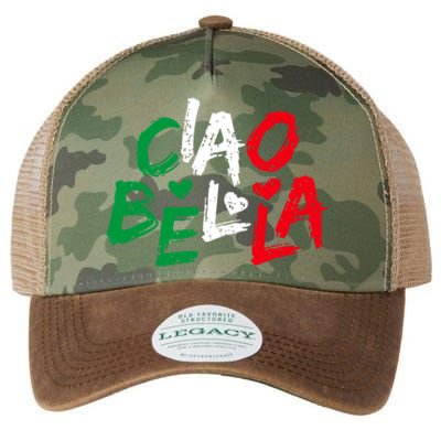 Ciao Bella For Italians Italy Flag Legacy Tie Dye Trucker Hat