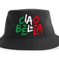 Ciao Bella For Italians Italy Flag Sustainable Bucket Hat