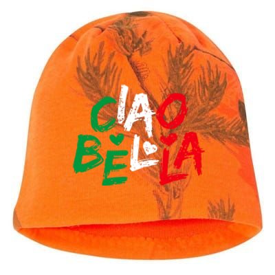 Ciao Bella For Italians Italy Flag Kati - Camo Knit Beanie