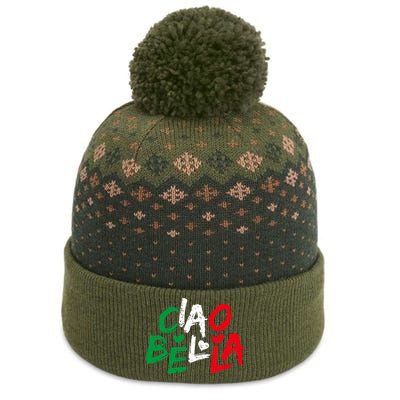 Ciao Bella For Italians Italy Flag The Baniff Cuffed Pom Beanie