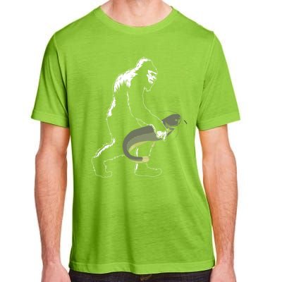 Catfish Bigfoot Fisher Fishing Fisher Catfishing Meaningful Gift Adult ChromaSoft Performance T-Shirt