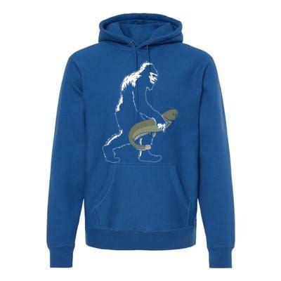 Catfish Bigfoot Fisher Fishing Fisher Catfishing Meaningful Gift Premium Hoodie