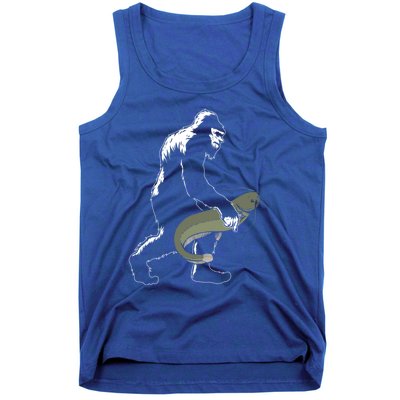 Catfish Bigfoot Fisher Fishing Fisher Catfishing Meaningful Gift Tank Top