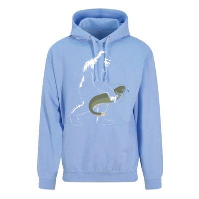 Catfish Bigfoot Fisher Fishing Fisher Catfishing Meaningful Gift Unisex Surf Hoodie