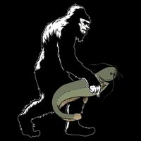 Catfish Bigfoot Fisher Fishing Fisher Catfishing Meaningful Gift Cooling Performance Crew T-Shirt