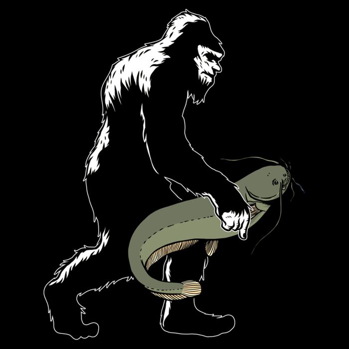 Catfish Bigfoot Fisher Fishing Fisher Catfishing Meaningful Gift Cooling Performance Crew T-Shirt