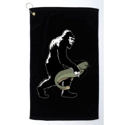Catfish Bigfoot Fisher Fishing Fisher Catfishing Meaningful Gift Golf Towel