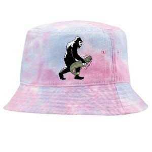 Catfish Bigfoot Fisher Fishing Fisher Catfishing Meaningful Gift Tie-Dyed Bucket Hat