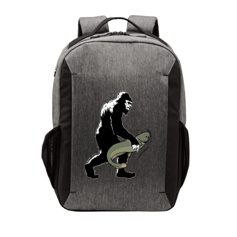 Catfish Bigfoot Fisher Fishing Fisher Catfishing Meaningful Gift Vector Backpack